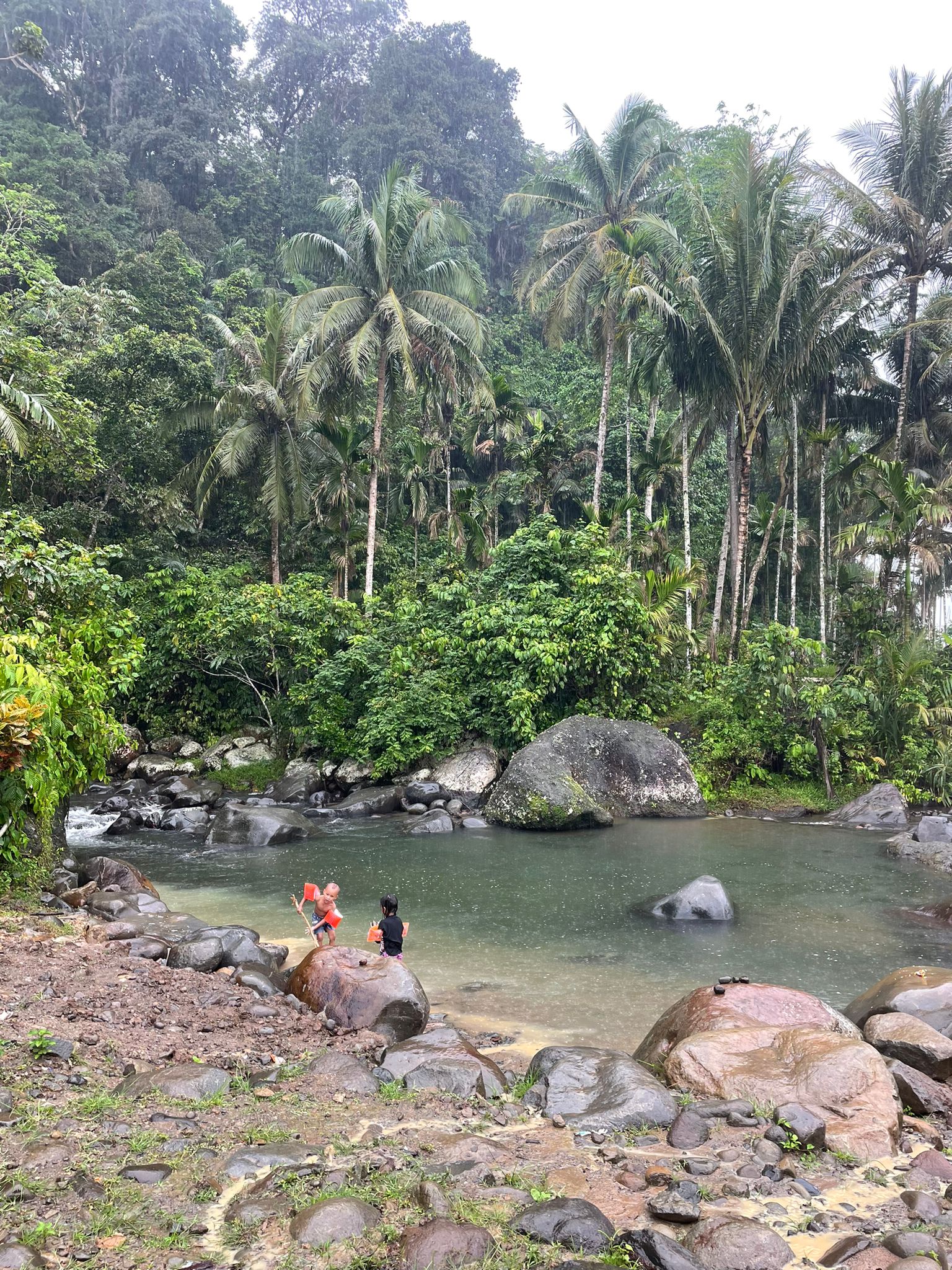 Krui river swimming way pampam